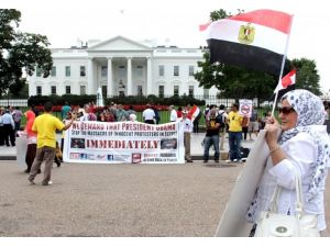 Mısırlılar'dan Beyaz Saray önünde eylem