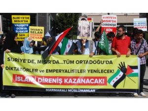 Üniversitelilerden Suriye ve Mısır'daki katliamlara tepki