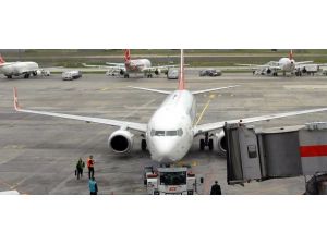 THY uçağına kuş çarptı