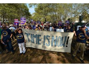 ABD'de göçmenler reform için gösteri yaptı