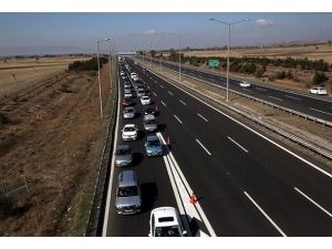 TEM'de bayram yoğunluğu başladı