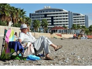 Şiddetli yağışın ardından sahiller yine doldu