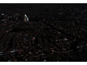 Şam karanlığa büründü