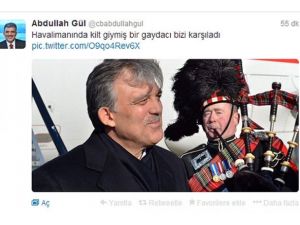 Gül İskoçya ziyaretinin detaylarını Twitter'da paylaştı