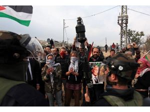 İsrail askeri Batı Şeria'daki gösteriye müdahale etti