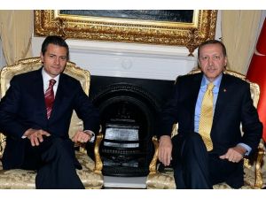 Başbakan Erdoğan Meksika Cumhurbaşkanı ile görüştü