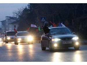 "Milli İradeye Saygı" konvoyu Türkiye'de
