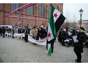 Yermuk'taki mülteciler için dayanışma gösterisi