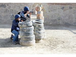 AA Haber Akademisi öğrencilerine "paintball" ile eğitim