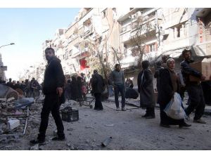 Yermuk'ta yardım dağıtımı sırasında silah sesleri