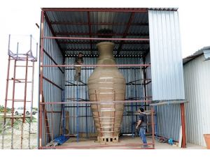 Altın Portakal'ın dev çömleği Guinness'e hazır