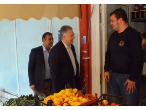Tugay  esnafı ziyaret etti