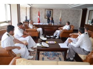 Norveçli komutanlardan  Başkan Acar’a ziyaret