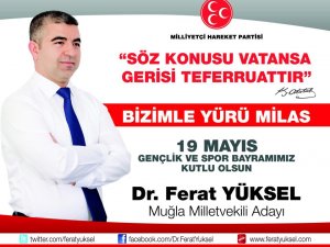 Yüksel'in 19 Mayıs kutlaması