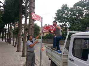 BİSİKLET ROTALARI YÖN TABELALARI BAKIMA ALINDI
