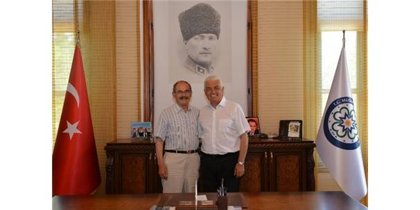 Büyükerşen Muğlada Başkan Gürün ile görüştü.
