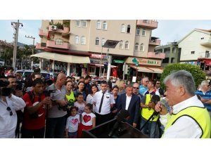 Marmaris'in 6,5 milyon liralık bisiklet yolu açıldı