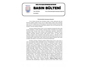 MUĞLA SIKTI KOÇMAN ÜNİVERSİTESİNDEN AÇIKLAMA