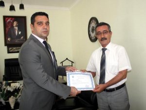 Marmaris Polisine Kaymakam'dan takdir belgesi