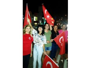 Bodrum'da demokrasi nöbeti sürüyor