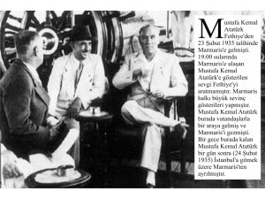 ATATÜRK'ÜN MARMARİS'E  GELİŞİ