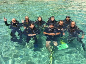 Bodrum Belediyesi dalış ekibi eğitimlerini sürdürüyor