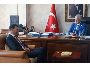 ESKİ KARDEŞ ŞEHİRDEN BELEDİYE'YE ZİYARET