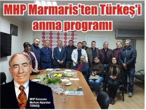 MHP Marmaris'ten Türkeş'i anma programı