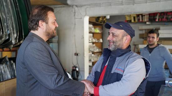 YAZICI, SEÇİME 3 GÜN KALA ESNAF ZİYARETLERİNİ SÜRDÜRÜYOR