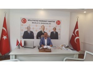 MHP Muğla İl Başkanı Mehmet Korkmaz Türk milletinin yeniden doğuşu ile kurulan Cumhuriyeti milletçe ilerilere taşımak zorunda