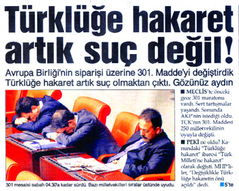 TAVİZ VERİLİRSE GERİSİ DE GELİR