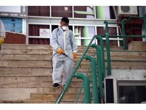 Fethiye’de dezenfekte çalışmalarına devam ediliyor