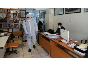 Muğla’daki Gazete Büroları Dezenfekte Edildi
