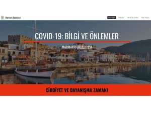 MARMARİS BELEDİYESİ’NDEN KORONA İÇİN WEB SİTESİ