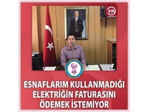 ESNAF ODASI'NDAN ELEKTRİK KESİLMESİNE SON VERİLSİN!