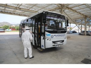 Muğla'da Bin 431 Özel Toplu Taşıma Aracı Dezenfekte Edildi