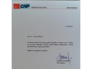 CHPde Tuncay Özkana Önemli Görev!