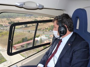 Vali Orhan Tavlı Orman Alanlarını Havadan İnceledi
