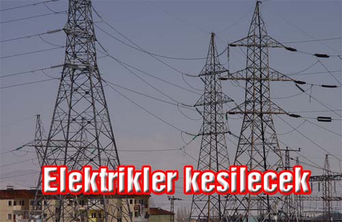Elektrik kesintisi uyarısı