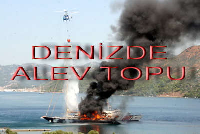Yalancıboğaz'da lüks yat yandı