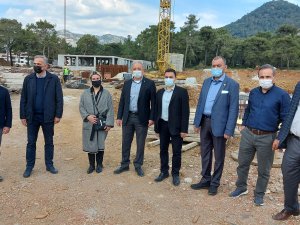 Mete, Marmaris Devlet Hastane İnşaatını İnceledi