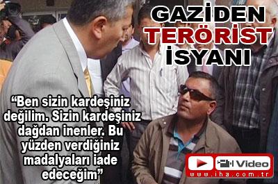 Gazi'den terörist isyanı
