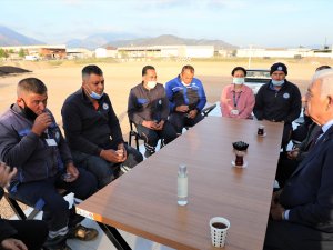 Başkan Gürün, İşçilerle Yatırım ve Projeleri Konuştu