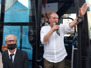 Memleket Partisi Genel Başkanı Muharrem İnce, partisinin Marmaris İlçe Başkanlığının açılışını yaptı