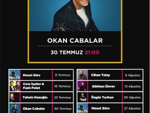 Okan Çabalar, tek kişilik stand up gösterisi ile Bodrum mi'TERRACE açık hava sahnesinde!