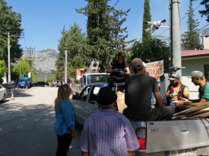 İYİ Parti Isparta Milletvekili Aylin CESUR, Sütçüler Çandır’daki Yangının 3. Gününde de Sahada