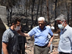 Başkan Gürün, Marmaris Yangın Mağdurlarının Yanında