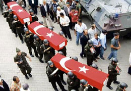 7 Şehit Tokat'tan Uğurlandı