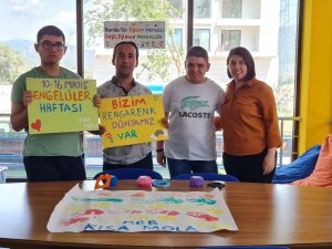 Kısa Mola Merkezlerinde engelli bireyler gönüllerince eğlendi