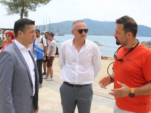 BİSİKLETSEVERLER BURUNUCU’NDA AĞIRLANDI